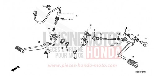 PEDALE CB1100AD de 2013